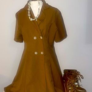 Women’s Knee Length Brown Dress